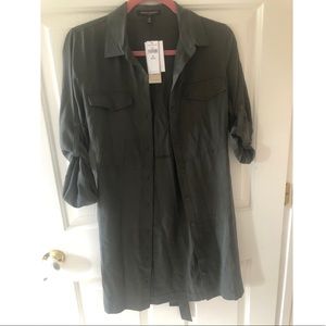 Banana Republic 4P Olive Shirt Dress